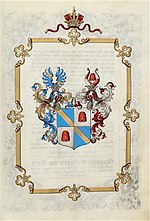 Thumbnail for File:Ritterstandsdiplom - Stählin 1855 - Wappen.jpg