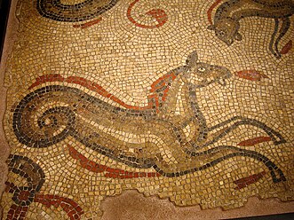 Roman Baths, Bath - Sea Horse Mosaic.jpg