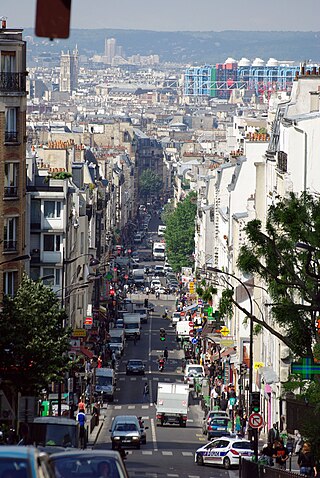 <span class="mw-page-title-main">Rue de Ménilmontant</span> Street in Paris