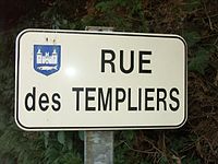 La rue des Templiers, à Kerjean.