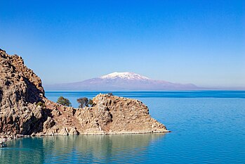 Mount Süphan viewed from Lake Van