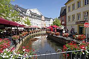 Saarburg, Am Markt (Buttermarkt) am Leukbach