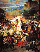 Santiago en la batalla de Clavijo, de José Casado del Alisal (1885).