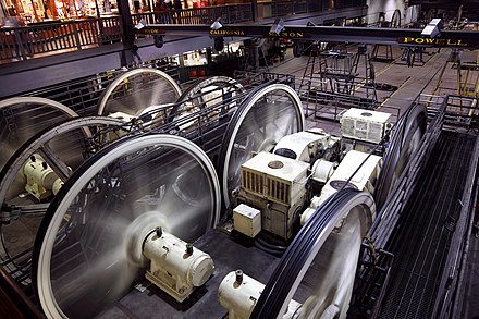 An interior view of the power house