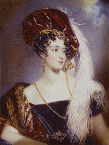 Sarah Sophia Anak Villiers, Countess of Jersey (née Fane) (1785-1867), oleh Alfred Edward Chalon.jpg