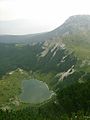 Pogled na Šatorsko jezero sa vrhova iznad