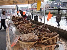 Sausage stall, Haverfordwest French Market - geograph.org.uk - 226610 Sausage stall, Haverfordwest French Market - geograph.org.uk - 226610.jpg