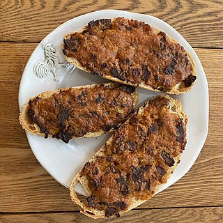 <span class="mw-page-title-main">Savoury toast</span> Australian food