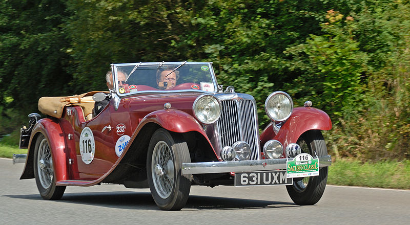 File:Saxony Classic Rallye 2010 - Jaguar SS 1 1933 (aka).jpg