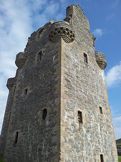 Scalloway Castle tower house in Shetland Islands, Scotland, UK
