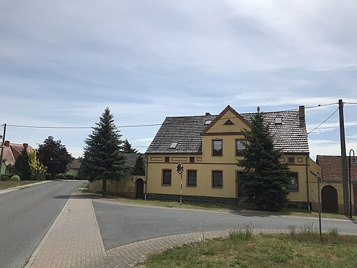 Schönewalde Stolzenhain Dorfstraße Blick nach Süden