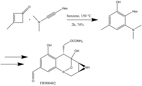 Schema 16: Benzannulation zur Synthese von FR900482