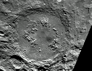 Schrödinger (crater) Large lunar impact crater of the form traditionally called a walled plain