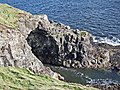 A single-entrance cave is a rare example of a natural formation with a clearly discernible top, bottom, front, back, and sides.