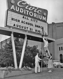 Seattle Civic Auditorium, 1954 Seattle Civic Auditorium (1954).gif