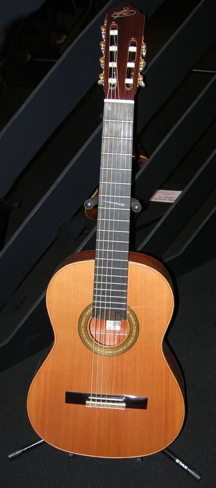 A Brazilian seven-string guitar