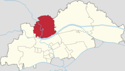 Location inside of Beichen District