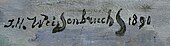 signature de Johan Hendrik Weissenbruch