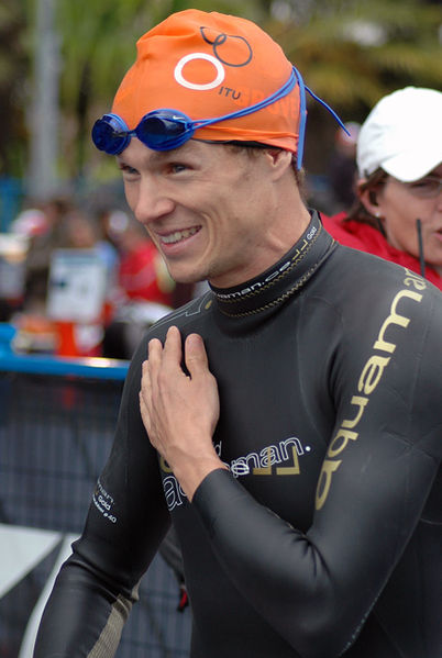 Canadian Simon Whitfield was the first gold medalist in the men's Olympic triathlon, in 2000.
