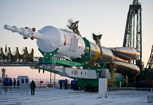 Soyuz TMA-03M rollout in Baikonur 01.jpg