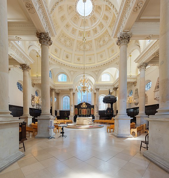 File:St Stephen Walbrook Church Interior 1, London, UK - Diliff.jpg