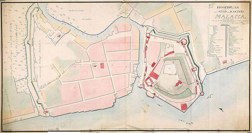 The town and fortress of Malacca (1780)