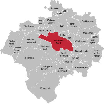 File:Stadtteile Detmold - Nord.svg