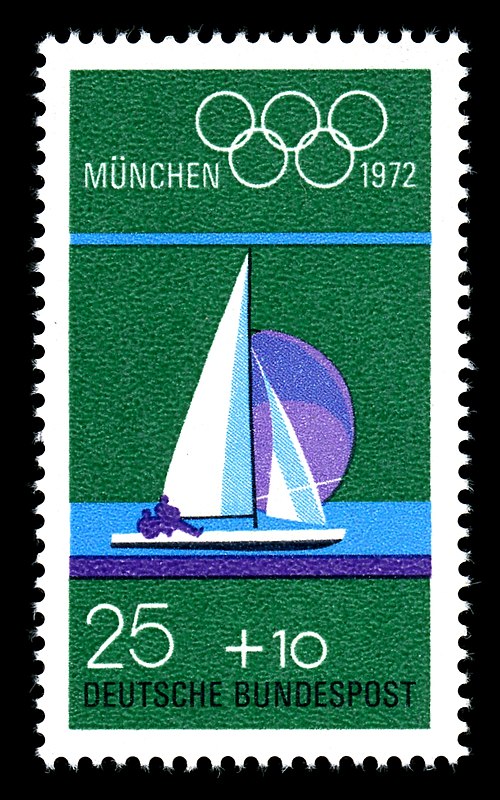 Special stamp Germany, Olympic sailing 1972