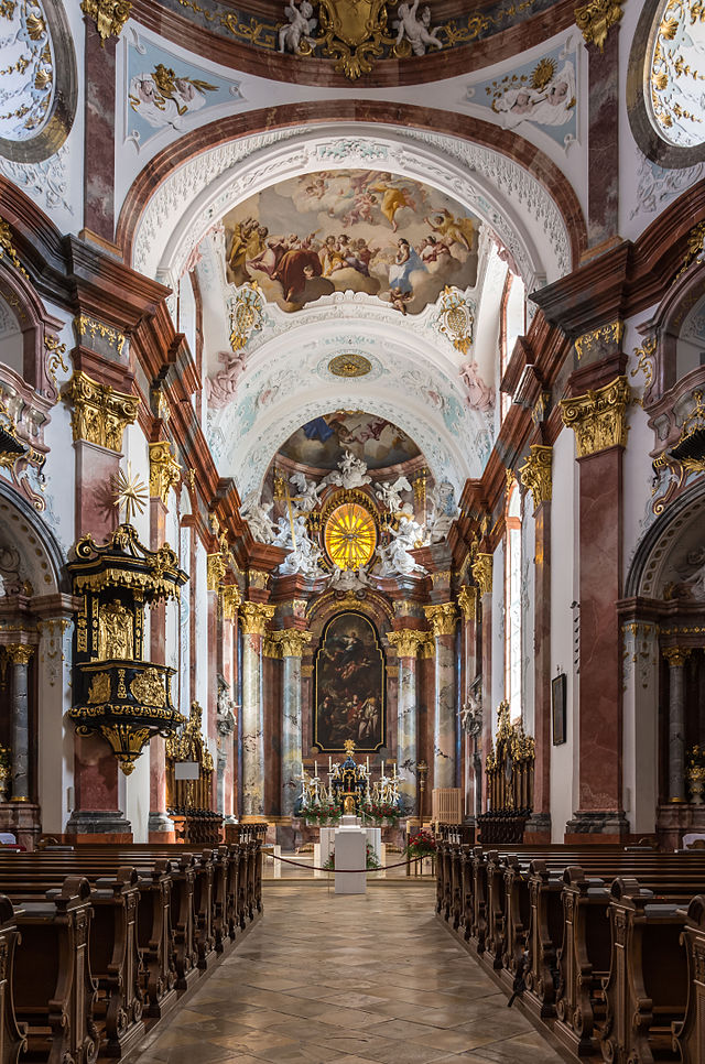 Интерьер церкви аббатства Альтенбург (Нижняя Австрия)