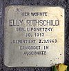 Stolperstein Bleibtreustr 17 (Charl) Elly Rothschild.jpg