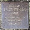 Stolperstein Gertigstraße 56 (Ernst Stender) in Hamburg-Winterhude.JPG