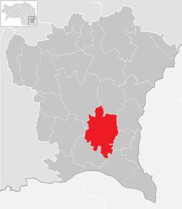 Lage der Gemeinde Straden im Bezirk Südoststeiermark (anklickbare Karte)