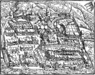 Älteste Darstellung der Stadt Zug aus Stumpfs „Chronik“ von 1547