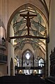 Blick durch den Chor zum Langhaus in Richtung Orgel