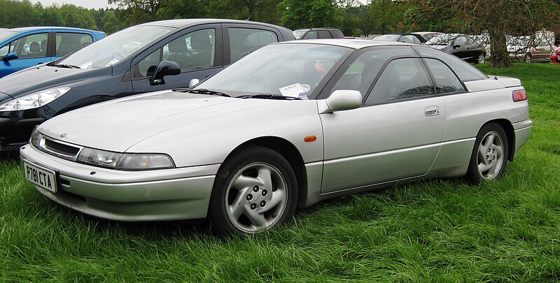 File:Subaru SVX in parkland in the British West Midlands first registered February 1997 3317cc.JPG