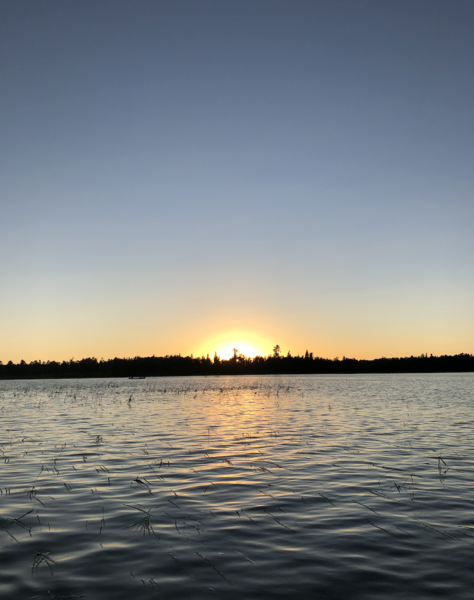 File:Sunset at Lake Itasca.png