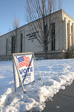 Polling center in Utah