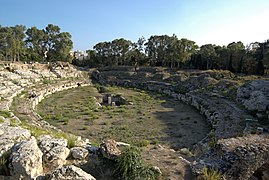 Amphithéâtre romain de Syracuse.