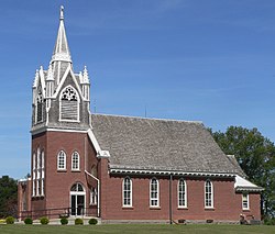 Táborský kostel, Strandburg, od SSW 1.jpg