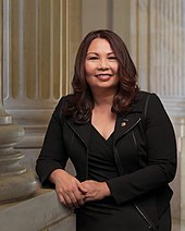 Tammy Duckworth, a Thai Amerasian, is the United States Senator from Illinois. Tammy Duckworth, official portrait, 115th Congress.jpg