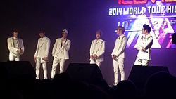 Teen Top in Petőfi Csarnok, Budapest, Hungary in April 2014