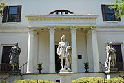 Telfair Academy statues, Savannah, Georgia, US This is an image of a place or building that is listed on the National Register of Historic Places in the United States of America. Its reference number is 76000612.