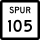 Indicatore della State Highway Spur 105