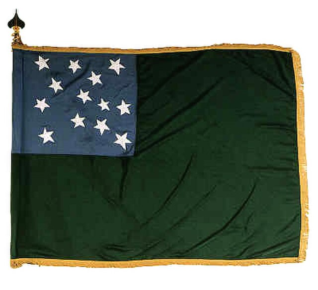 A c.1775 flag used by the Green Mountain Boys