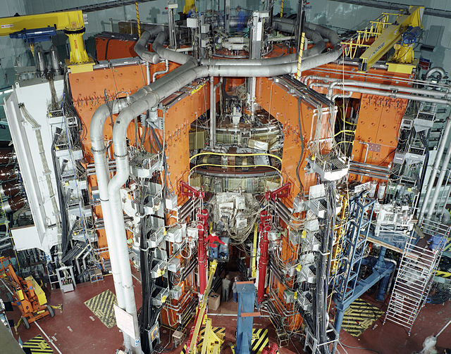 The Joint European Torus (JET) magnetic fusion experiment in 1991