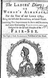 woman's almanack, for the year of our Lord 1789