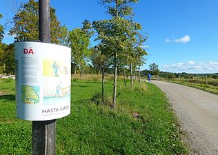 Tidens väg vid station "Hästa gård".