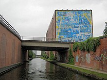 Walter Kershaw's mural Trafford Road Bridge 95 (geograph 2525980).jpg