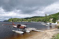 Two floatplanes at Long Lake Helms Seaplane Base.jpg