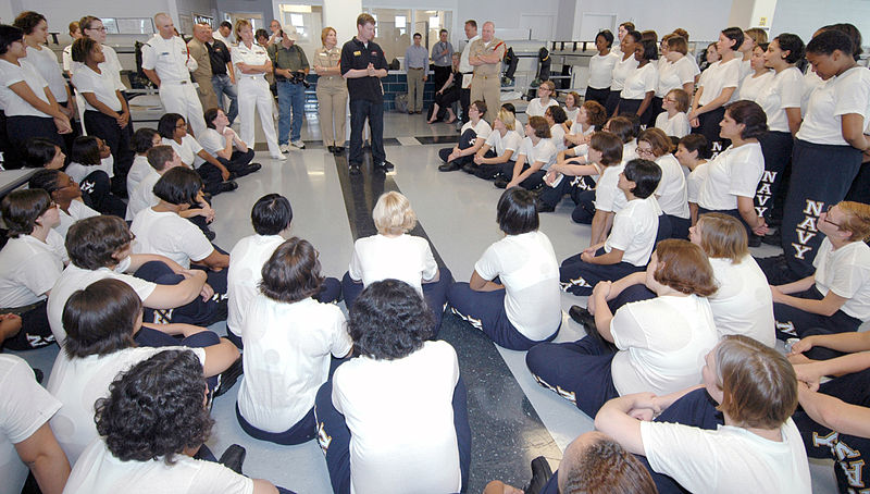 File:US Navy 080827-N-8848T-037 Dale Earnardt Jr. speaks to recruits of the Dale Jr. Division at the Recruit Training Command.jpg